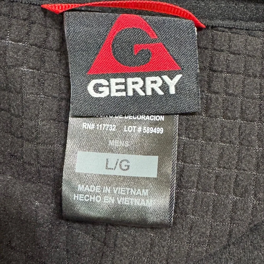 Gerry Mens Black Softshell Hooded Jacket‎ Size L G Outdoor Activewear